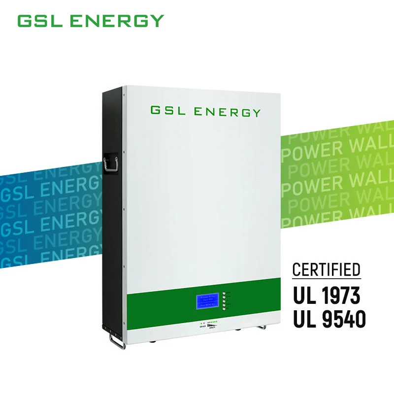 GSL ENERGY Power wall 51.2V 48V 100Ah 200Ah lithium battery 5kWh 10kWh Lifepo4 solar panel battery pack 6000 cycles