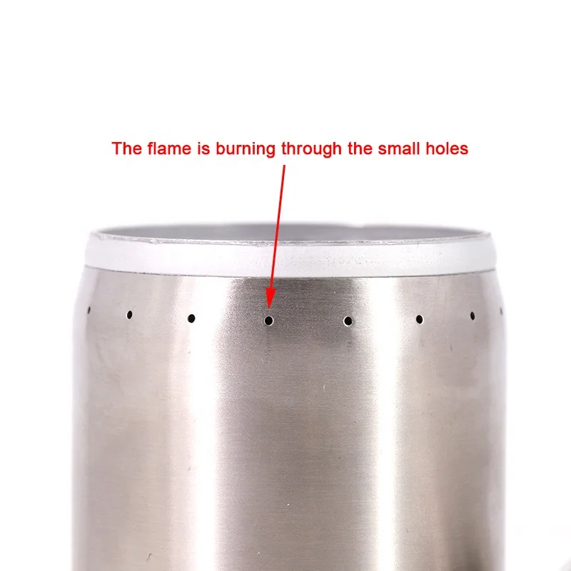 Alcohol Burner Camping Alcohol Stove Mini Portable Stainless Steel Outdoor Accept Customizable Logo 11 X 8 X 8 Cm Black Pouch