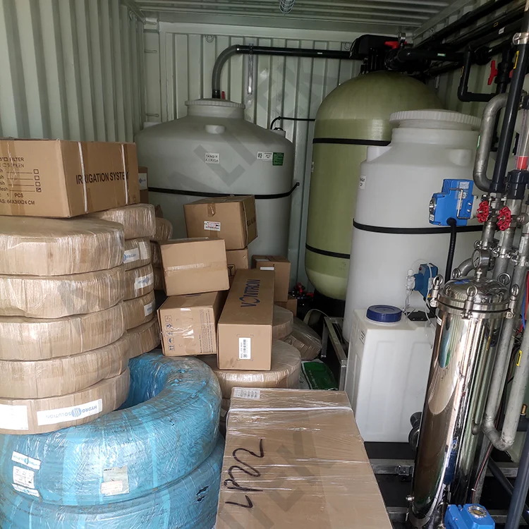 6m3ph industrial water purification systems well water purifying machine containerized water treatment plant for Farm irrigation