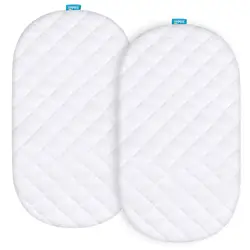 bamboo fiber quilted cot bed mattress protectors cover pad crib sheet set baby bassinet fitted sheet