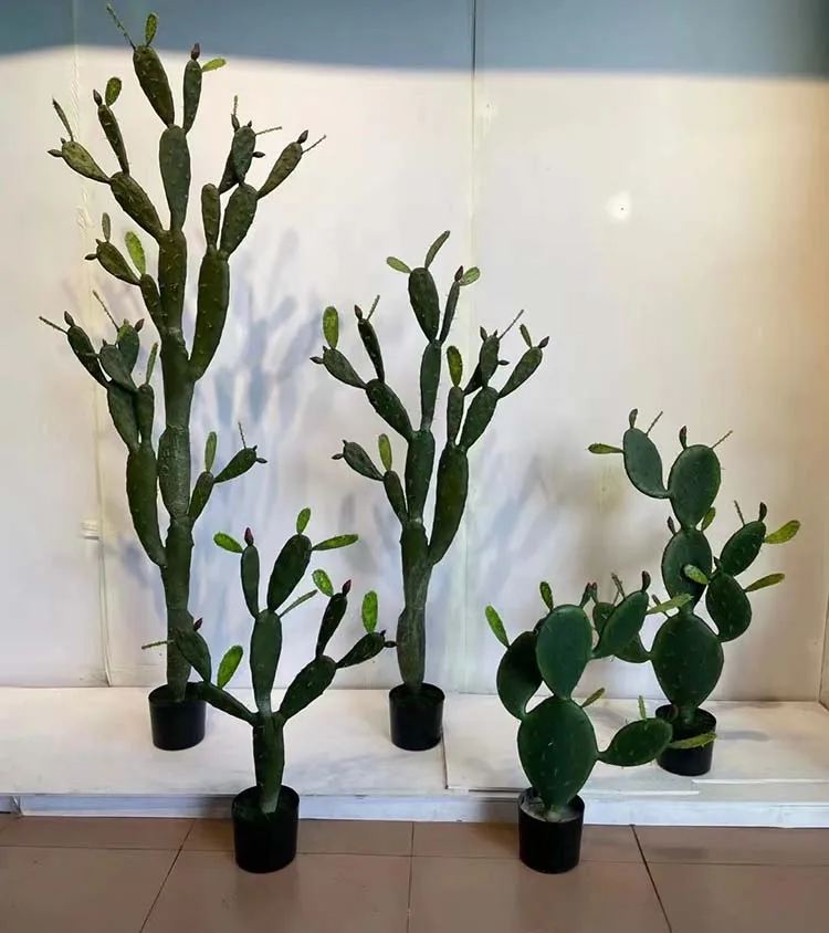 Hot Sale Desert Plant Flat Cactus Home Decor Cactus Artificial Plant Outdoor Artificial Tree