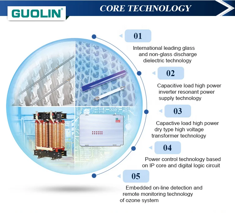 High Quality 100/80/50 KG/hr Large Ozone Generator For Industrial Exhaust Air Odor Aquapure Wastewater Treatment System