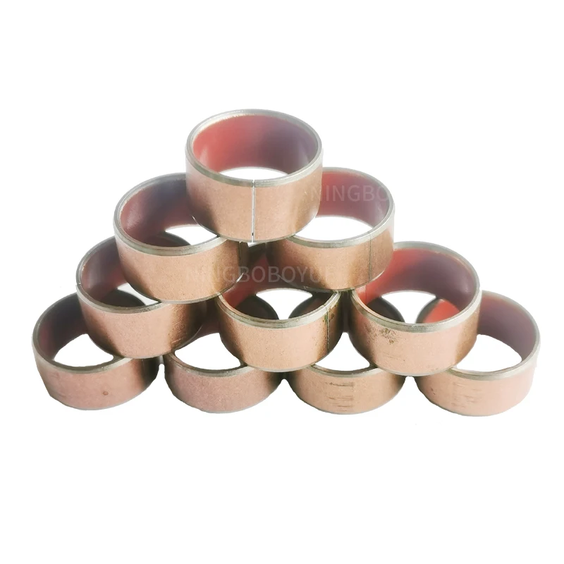made in China Steel Bronze Bimetal sintered sliding bearin  copper plated Sleeve Split Bearing bushings