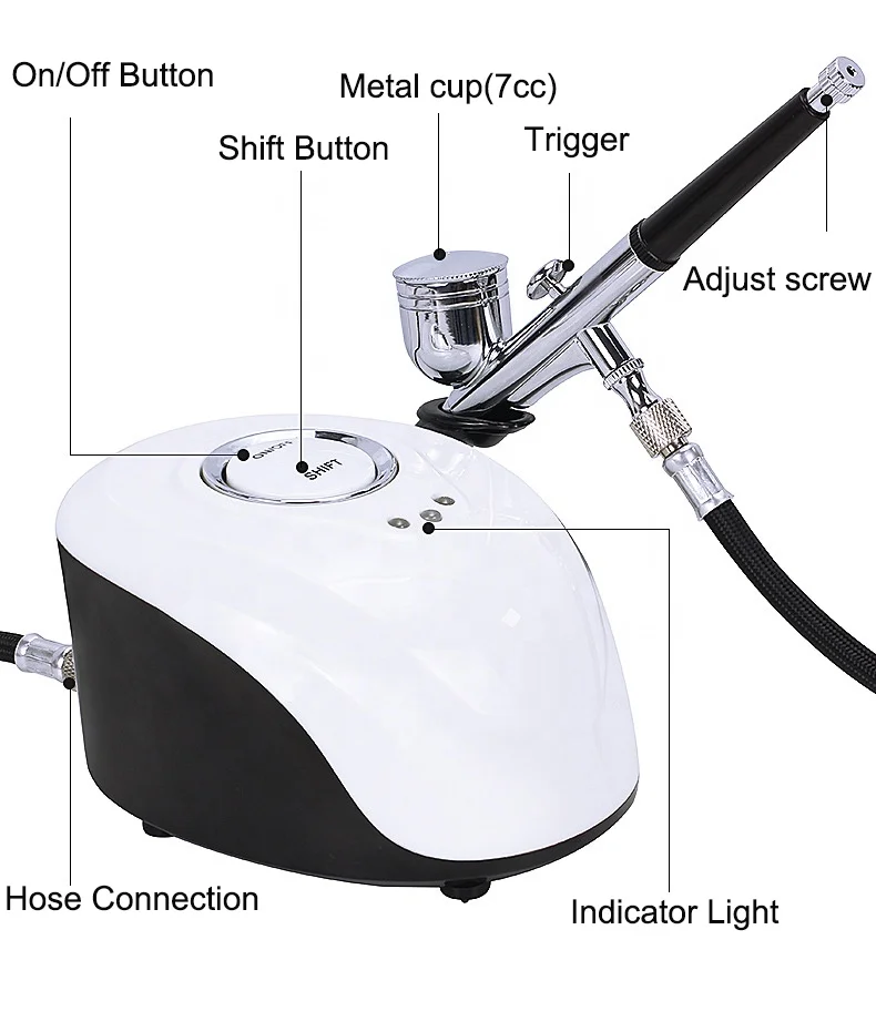 Mini Nail Air Brush Paint Spray Gun Makeup Airbrush compressor For Nail Art Desgin Tattoo Craft Cake Decorating