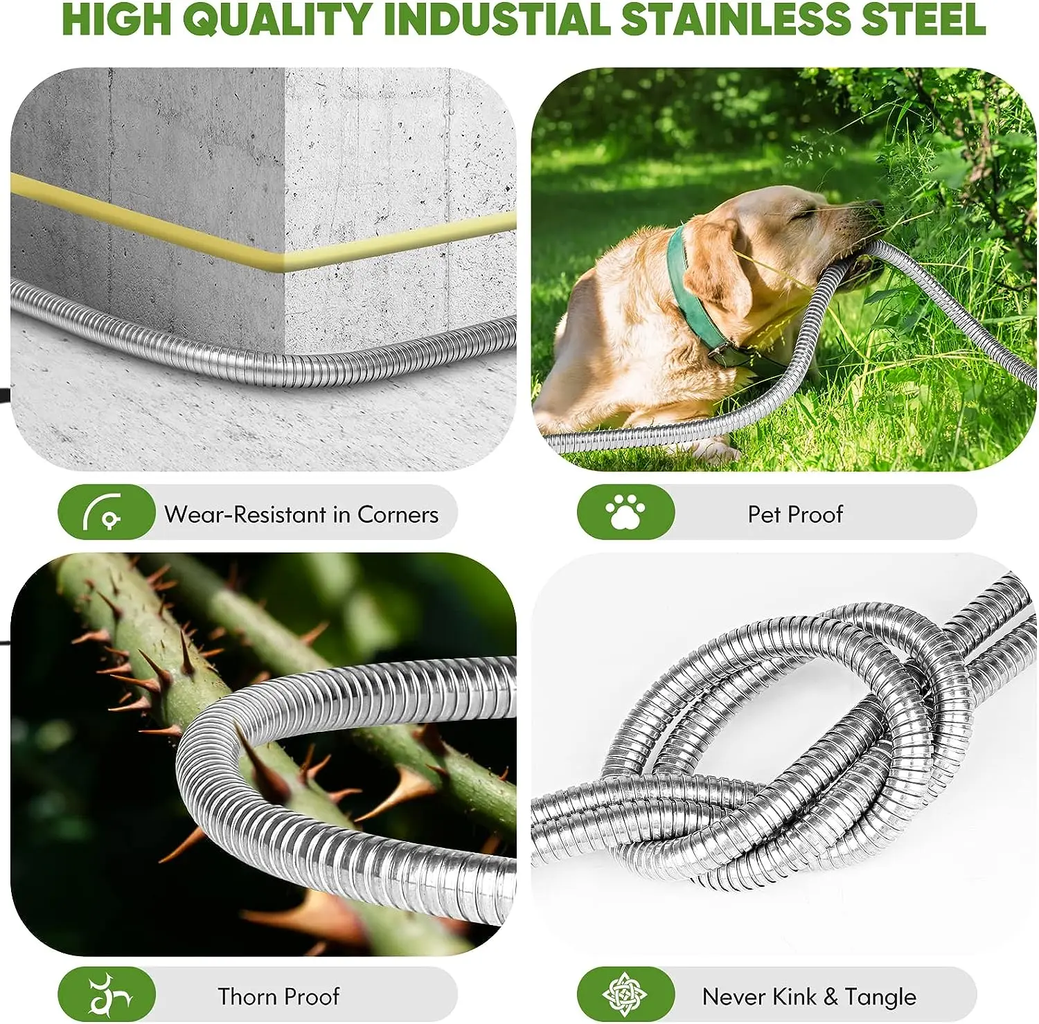 Premium quality High Pressure water hose garden stainless steel Garden Hose for car washing