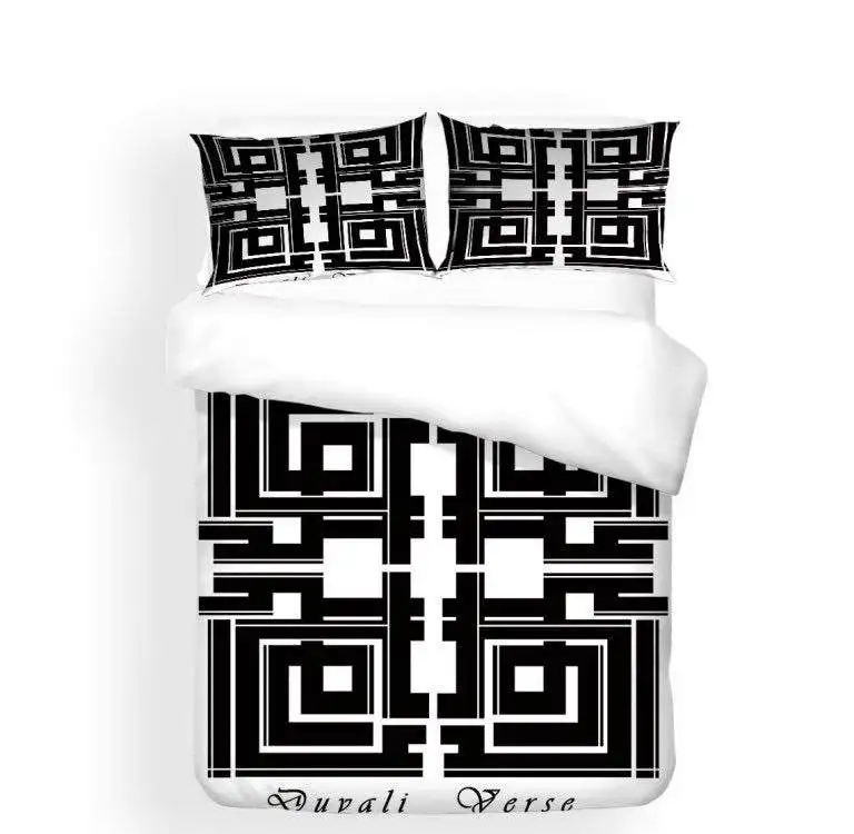 
Bed sheet Digital Printing black white Duvet Cover Sets Comforter Set Bedding Set 