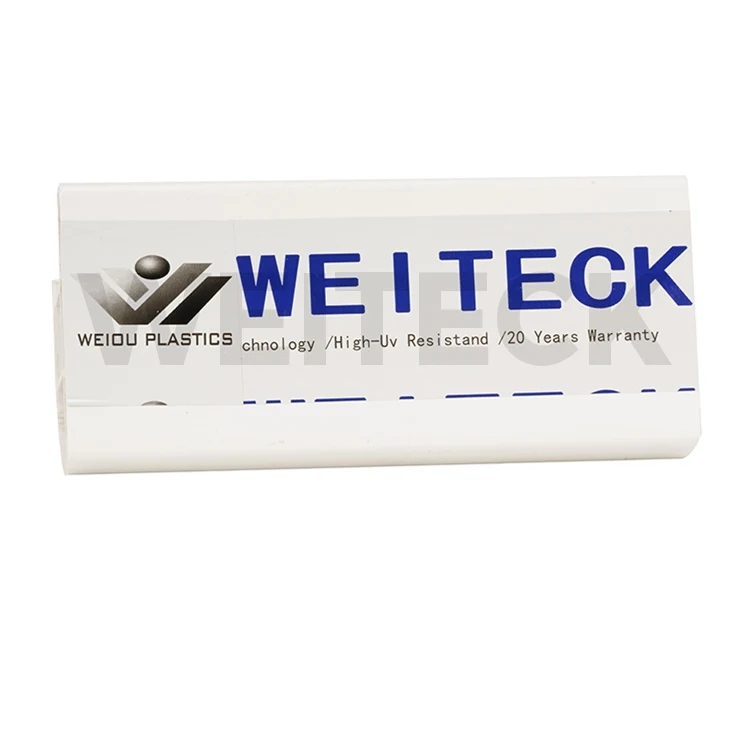 White Extrusion uPVC Profiles Plastic Door and Window