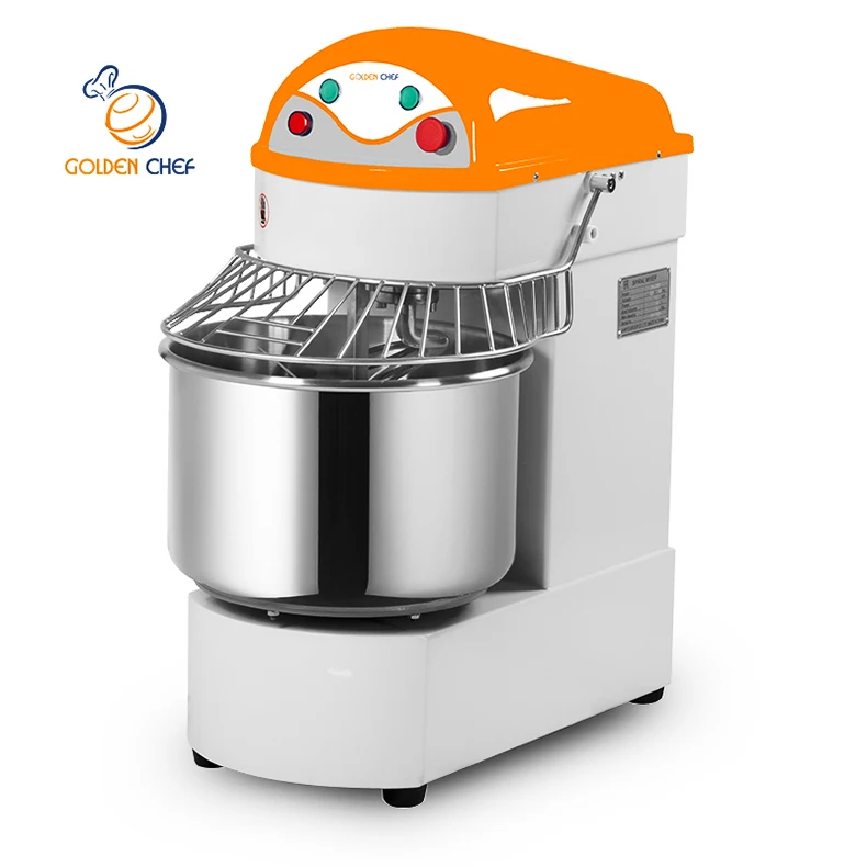Bakery Equipment Manufacturer Double Speeds Dough Kneader Electric Cake Mixer Flour Mixer 12kg Spiral Dough Mixer Machine