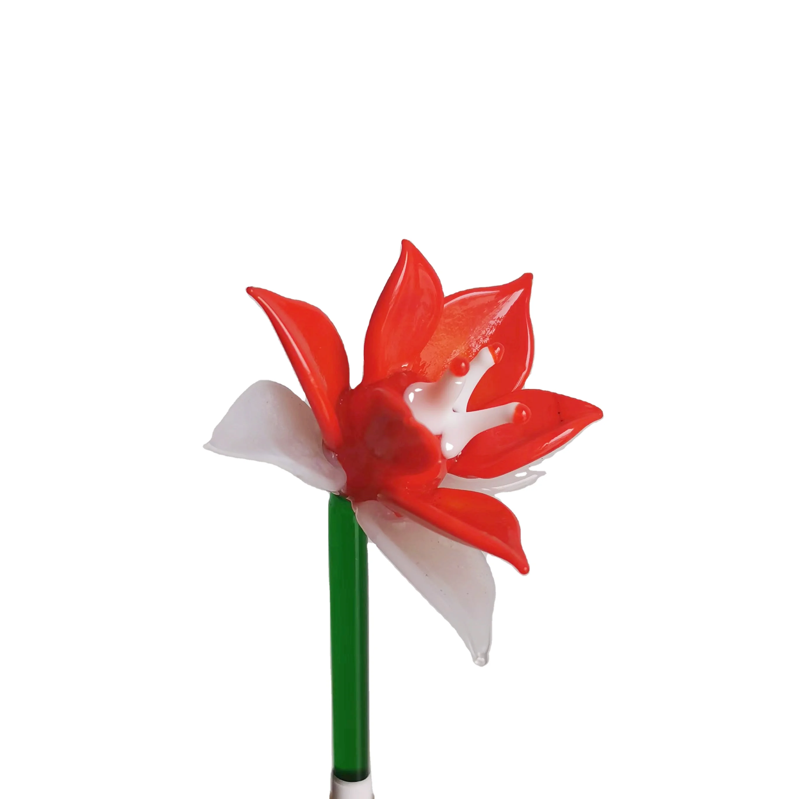 Handmade long stem murano glass flower artificial flower decoration