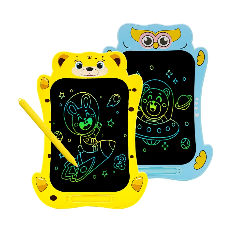 Cartoon Shape Digital Writing Pads Christmas Gifts for Kids Lcd Writing Tablet Drawing Board 8.5inch Colorful Drawing Tablet