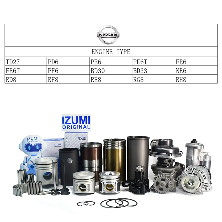 IZUMI ORIGINAL PF6 Cylinder Liner Sleeve for NISSAN