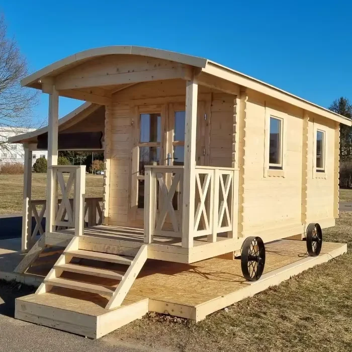 Уникальный новейший продукт мобильных домов современный деревянный дом на колесах трейлер с окном