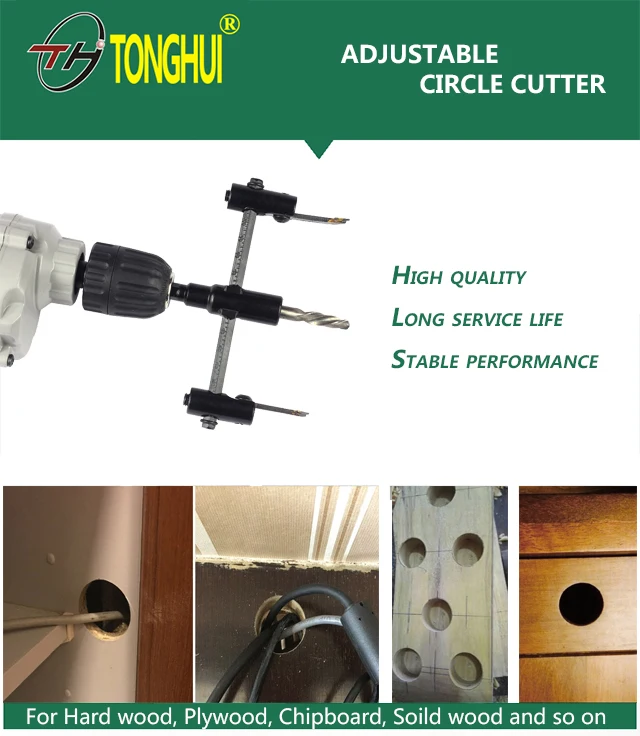 Alloy Hole Opener Adjustable Size Woodworking Plane Type Drill Bit