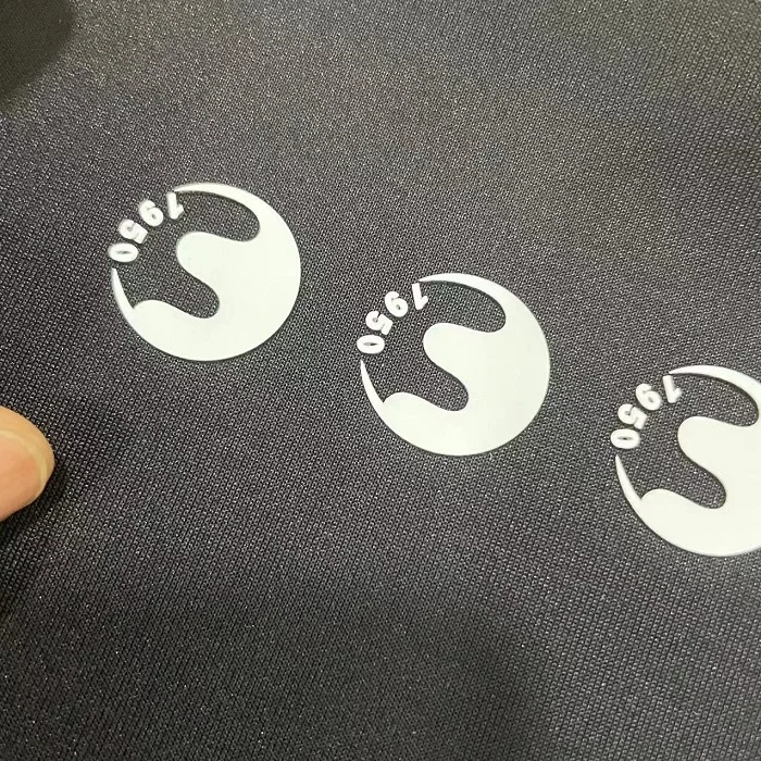 High density customized 3D silicone screen printing logo clothing heat transfer labels for T-shirts
