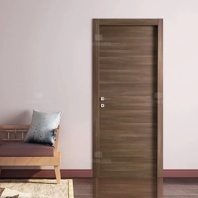 Door MDF Interior Melamine Doors Internal Room Doors for Houses Design Hard Wood Decoration Swing Wooden Brand New Simple Modern