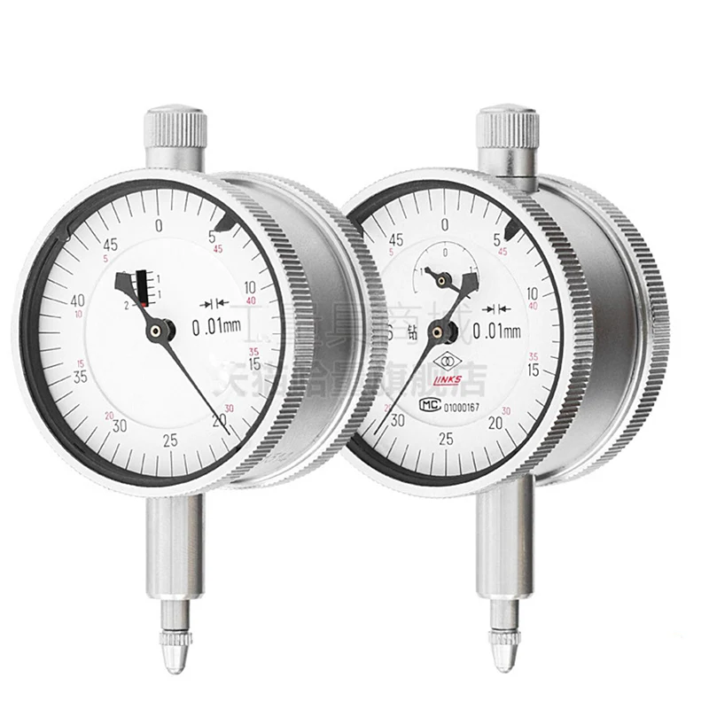 Double-Faced Dial Indicator 0-10mm Two Face Dial Indicator Dial Gauge Clock Gauge