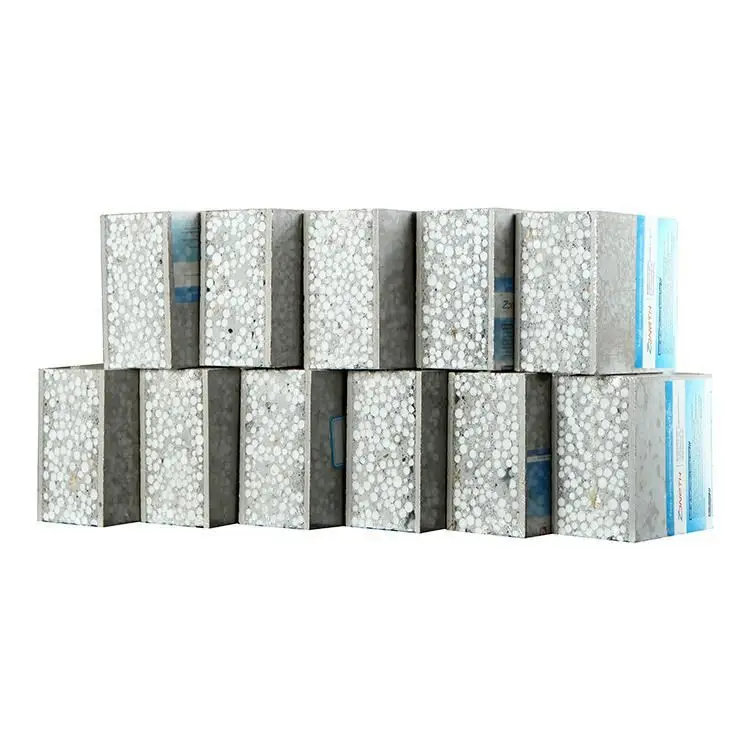 
fireproof thermal insulation structural insulated eps cement sandwich wall panel price 