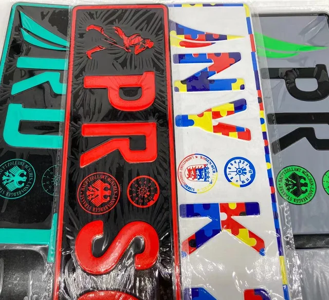 2021 New style new design marco euro tablillas aluminum license plates tablilla japonesas wholesale