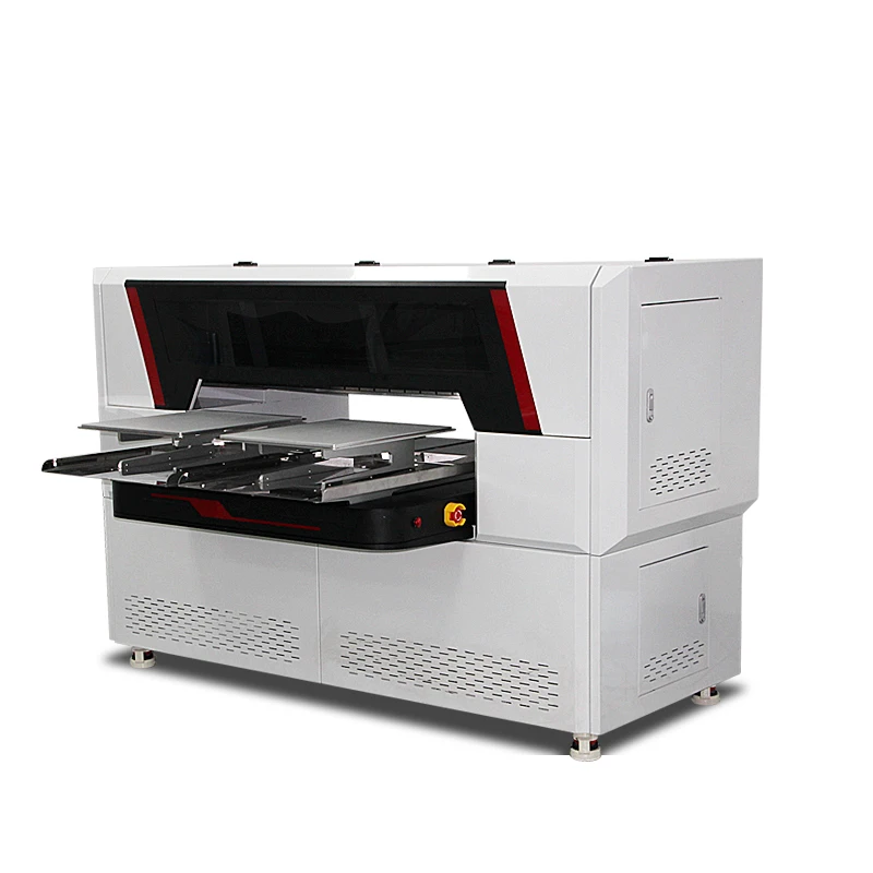 Dtg Printer Highspeed Digital Inkjet Garment T shirt Printing Machine Double station DTG printer with 4 I3200 printhead