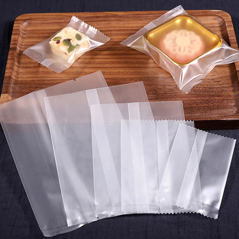 Cookie Bags Clear Self Adhesive Resealable Cellophane Matte Cookie Bags for Wedding Birthday Candy Biscuits