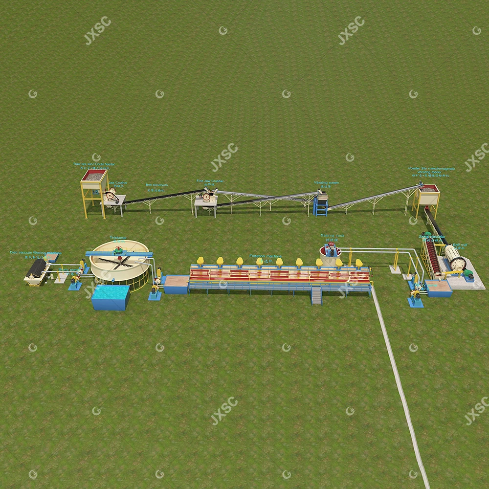 Zinc Flotation Extraction Concentrates Production Line Lead Ore Processing Lead Zinc Ore Plant Equipment Beneficiation Process