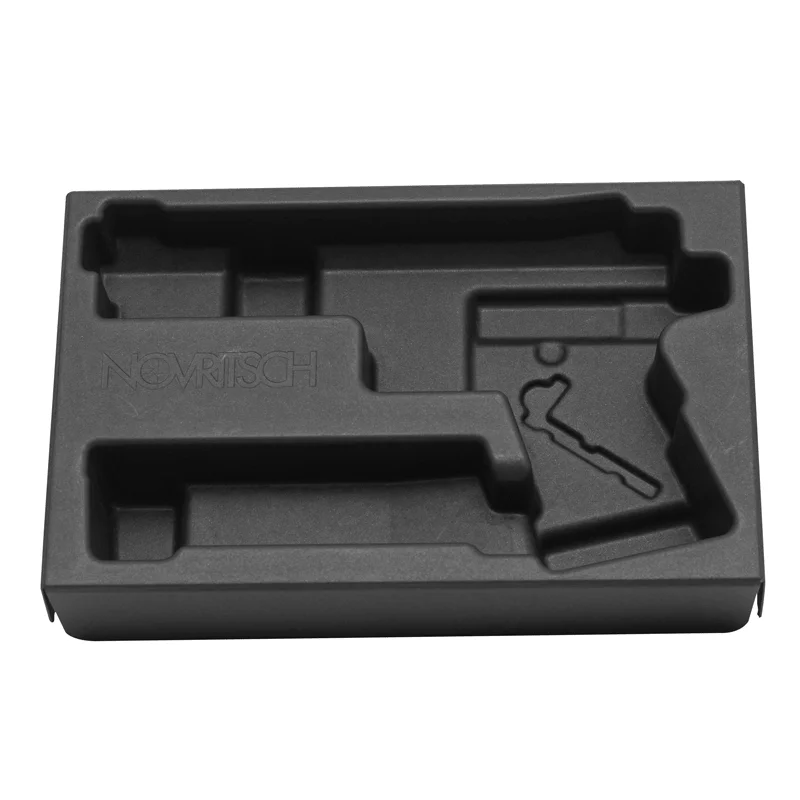 Paper Pulp Inserts Molded Pulp Paper Products Black Pulp Tray Box