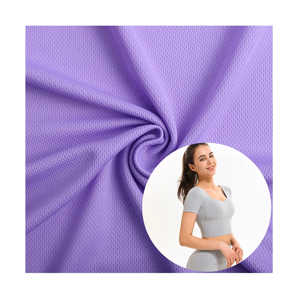 
Weitai China Factory Cheaper 160cm 130gsm Knitted Jersey Mesh Fabric Stretch Eco-friendly T-shirt 100% Polyester Fabric 