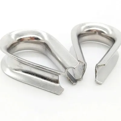 igh Quality European DIN 6899 stainless steel wire rope thimble heart ring Thimble