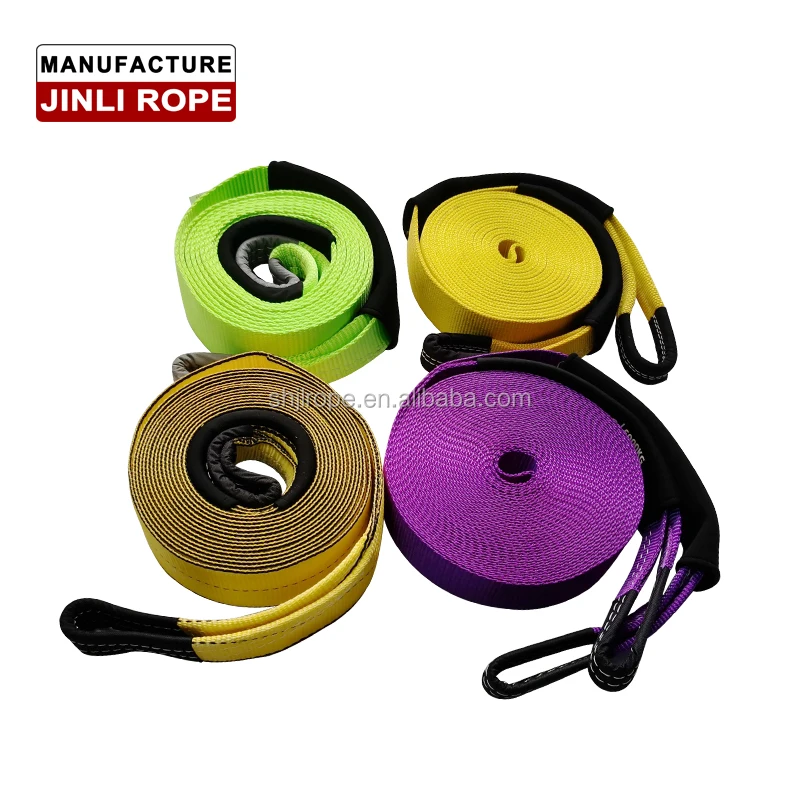 JINLI Uhmwpe Kit Winch Rope Trailer Rope Trailer Hook Off-Road Recovery Kit