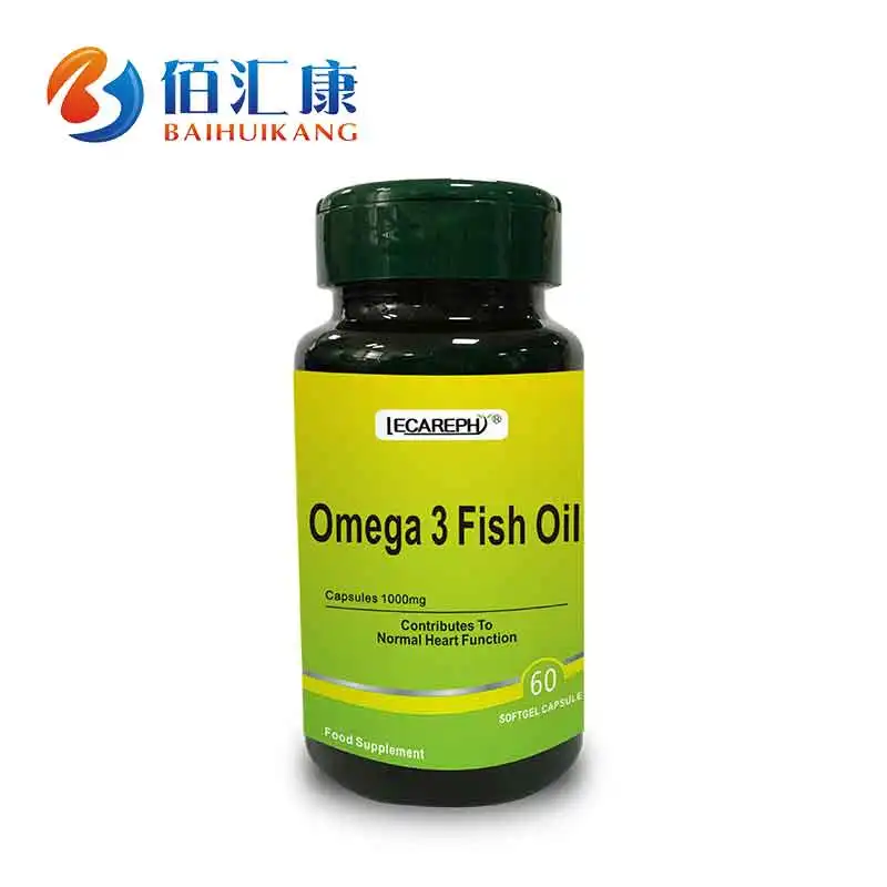 GMP Factory Wholesale Supplements Refined Omega 3 Softgel Fish Oil