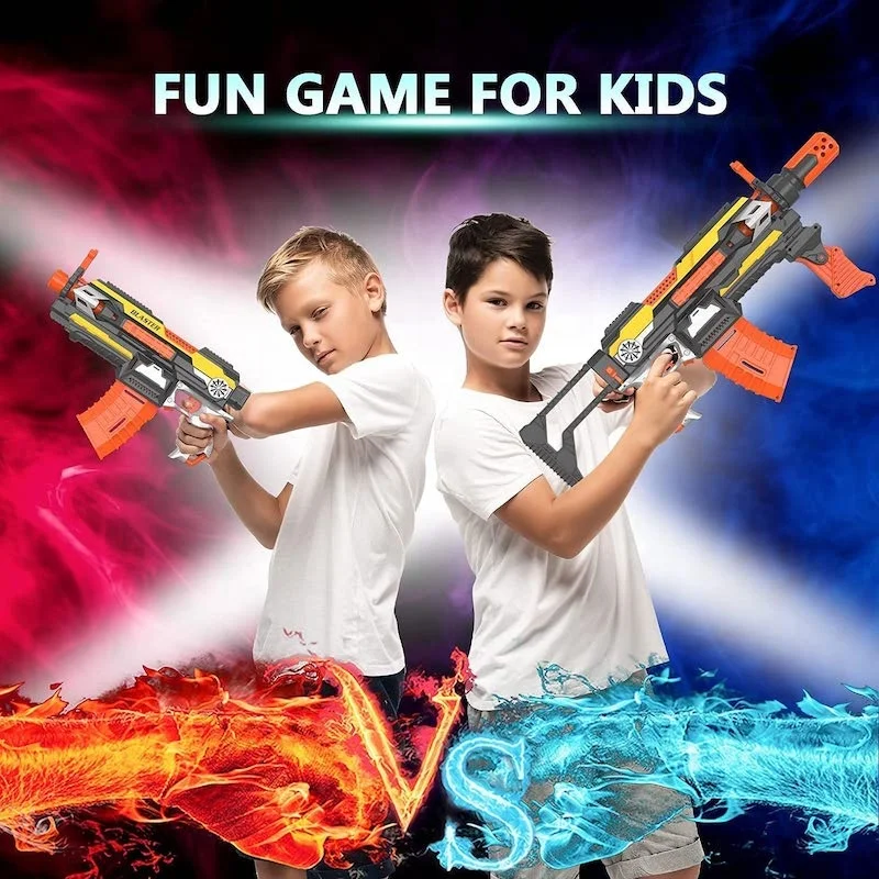 Wholesale Hot Sell Electric Foam Blasters Toy Gun For Boys Automatic Scope Machine Gun For Multiplayer Game Great Gift For Kids