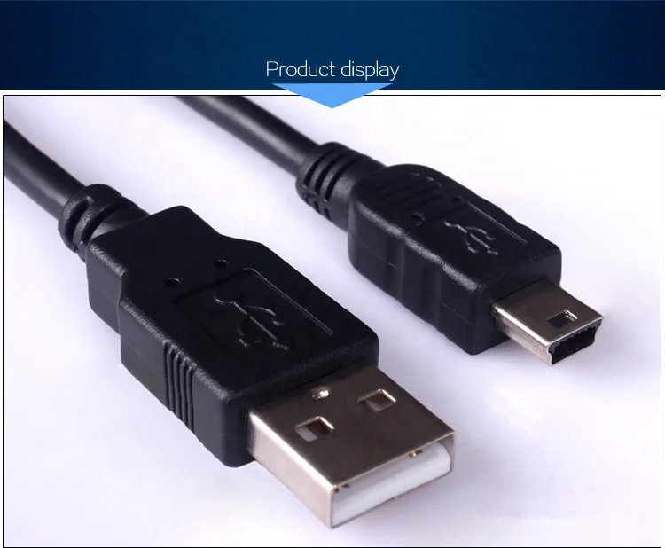 6FT  charging  and data USB2.0  AM TO  MINI 5P BM for cameras