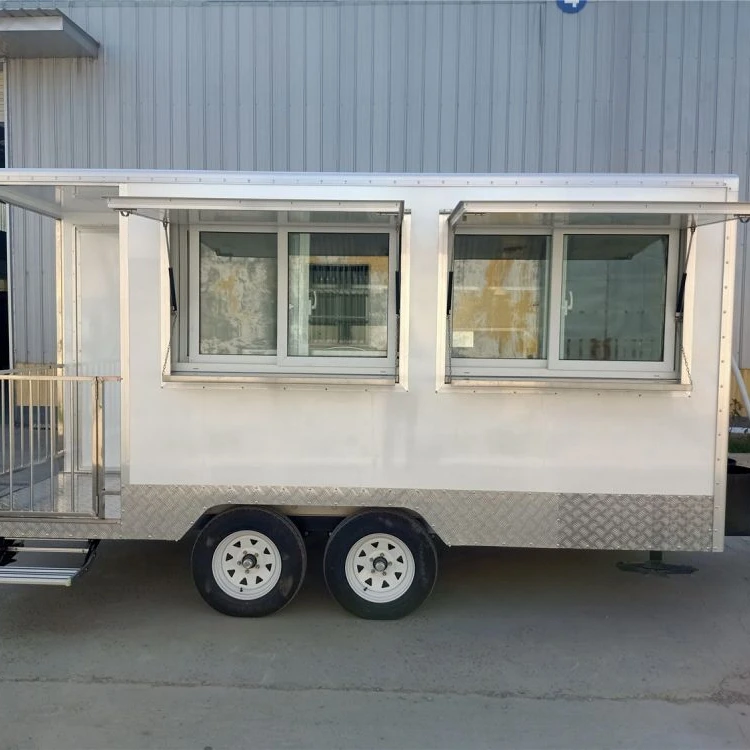Mobile Kitchen Food Trailers Fully Equipped With Toilet Food Truck