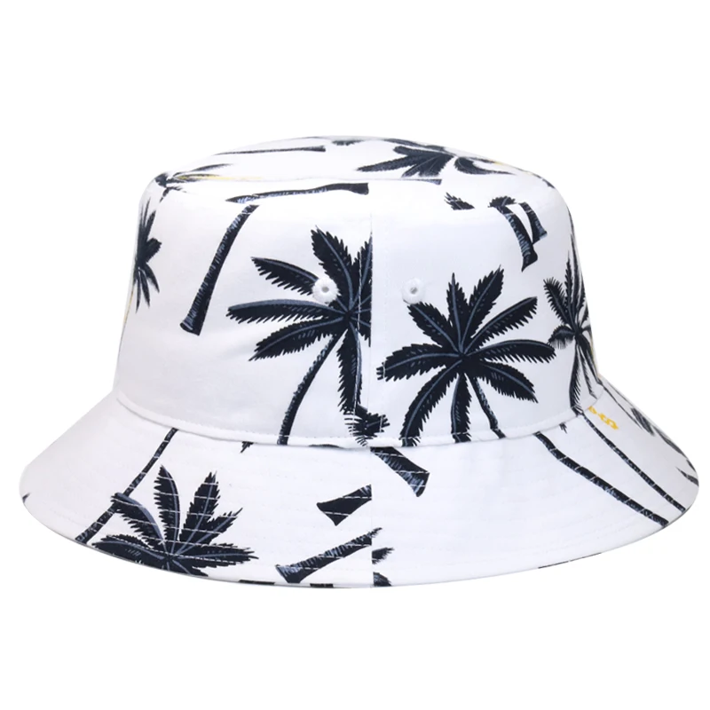 Custom Fisherman 100% Cotton Printed Short Brim Fashion Australian White Bucket Hat