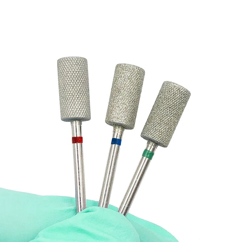 HJS Large Flat Top Barrel Drilling Bits Diamond Cross Cut Milling Cutter Coarse Medium and Fine Grit Grinding head