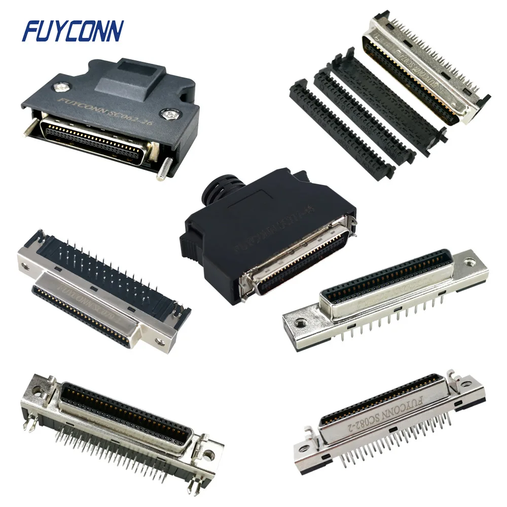 1,27 мм Шаг IDC/PCB/припой 50pin SCSI разъем, 50P SCSI гнездовой/Штекерный разъем