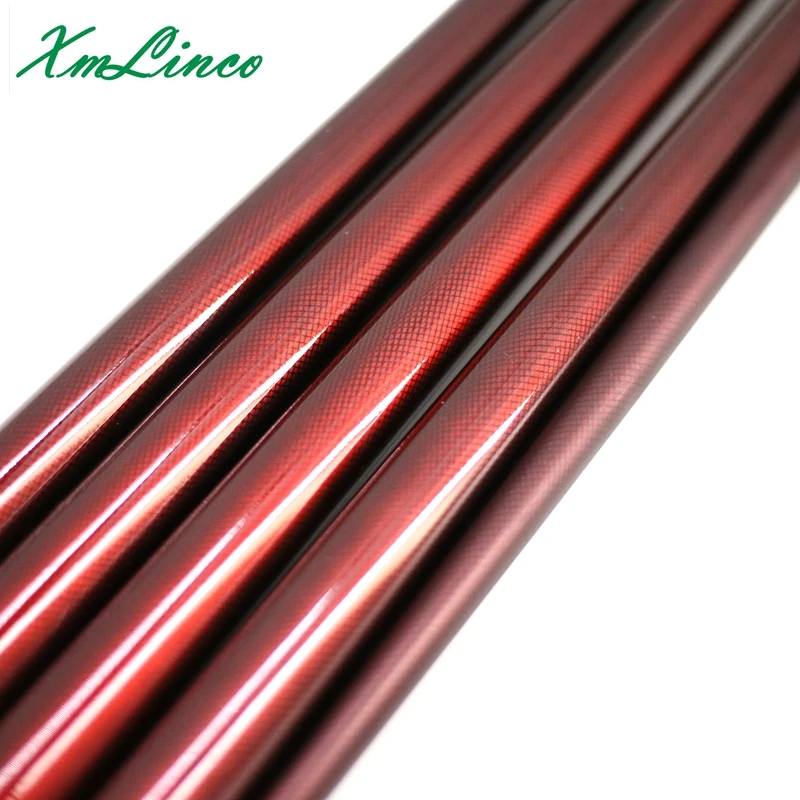Xmlinco hotselling red color 9mm cue tip carbon fiberglass snooker pool cue