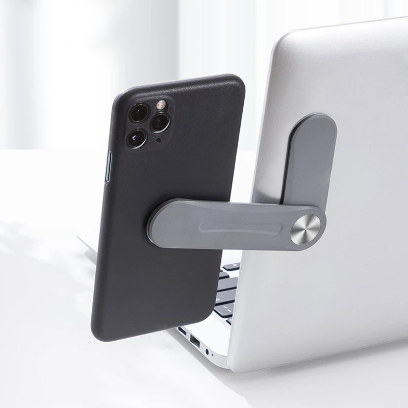 Magnetic Side Notebook Screen Holder For Mobile Phone Plastic Adjustable Expansion Mobile Phone Stand Bracket