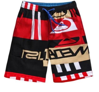 Custom Fashion Cheap 100%Polyester Nylon Printed Mens Swimming Beach Shorts