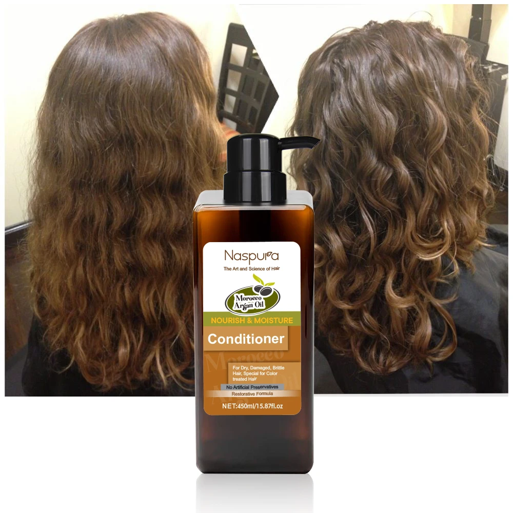 2021 best hot selling natural Organic Treatment Split Ends Anit Frizzy For Broken Chemical Hair Argan Oil Conditioner