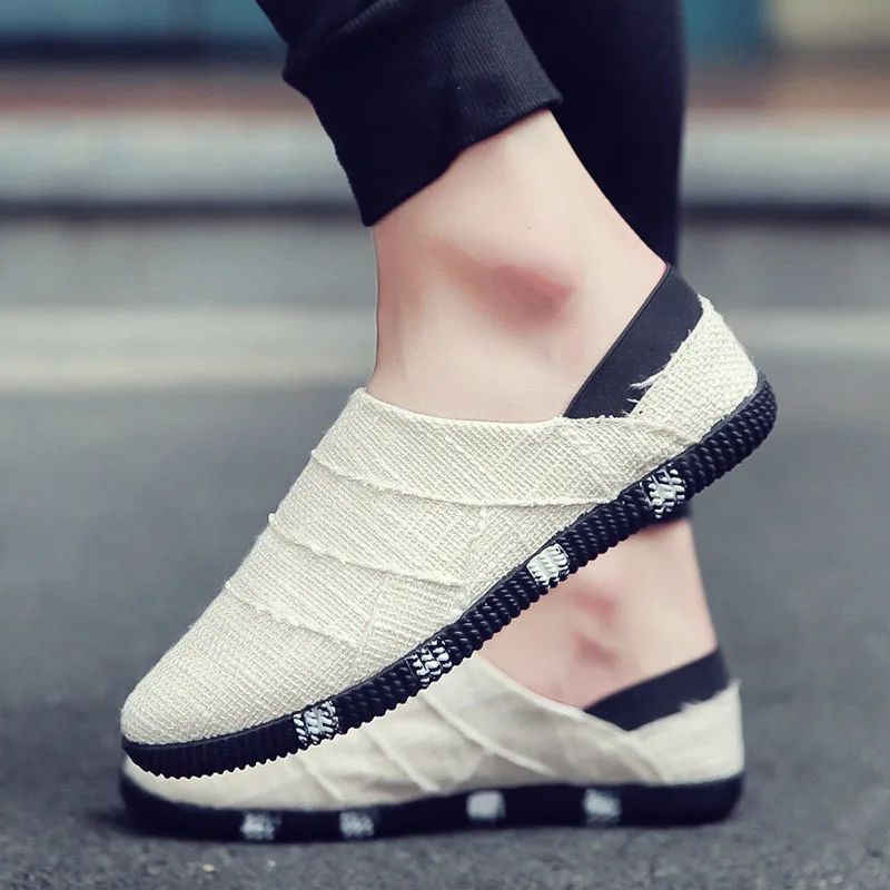 Walking Style Anti Slip On Casual Flat Lightweight Round Toe Driving Men Shoes