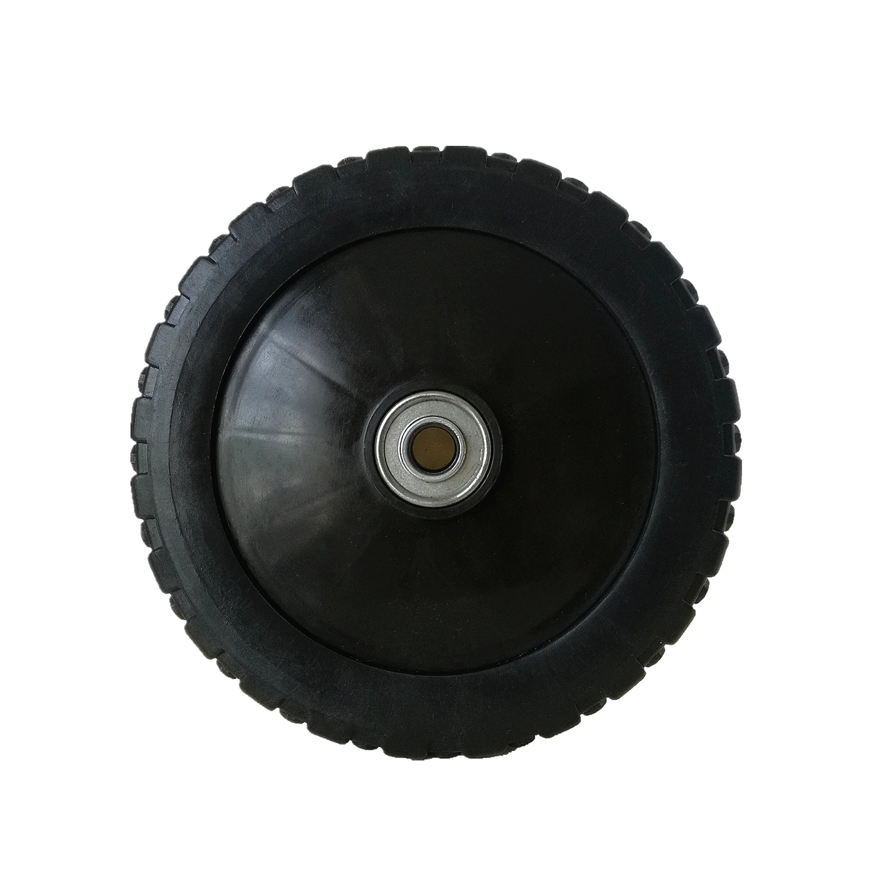 Plastic wheel 7 inch pvc lawn mower wheels, power tiller wheel