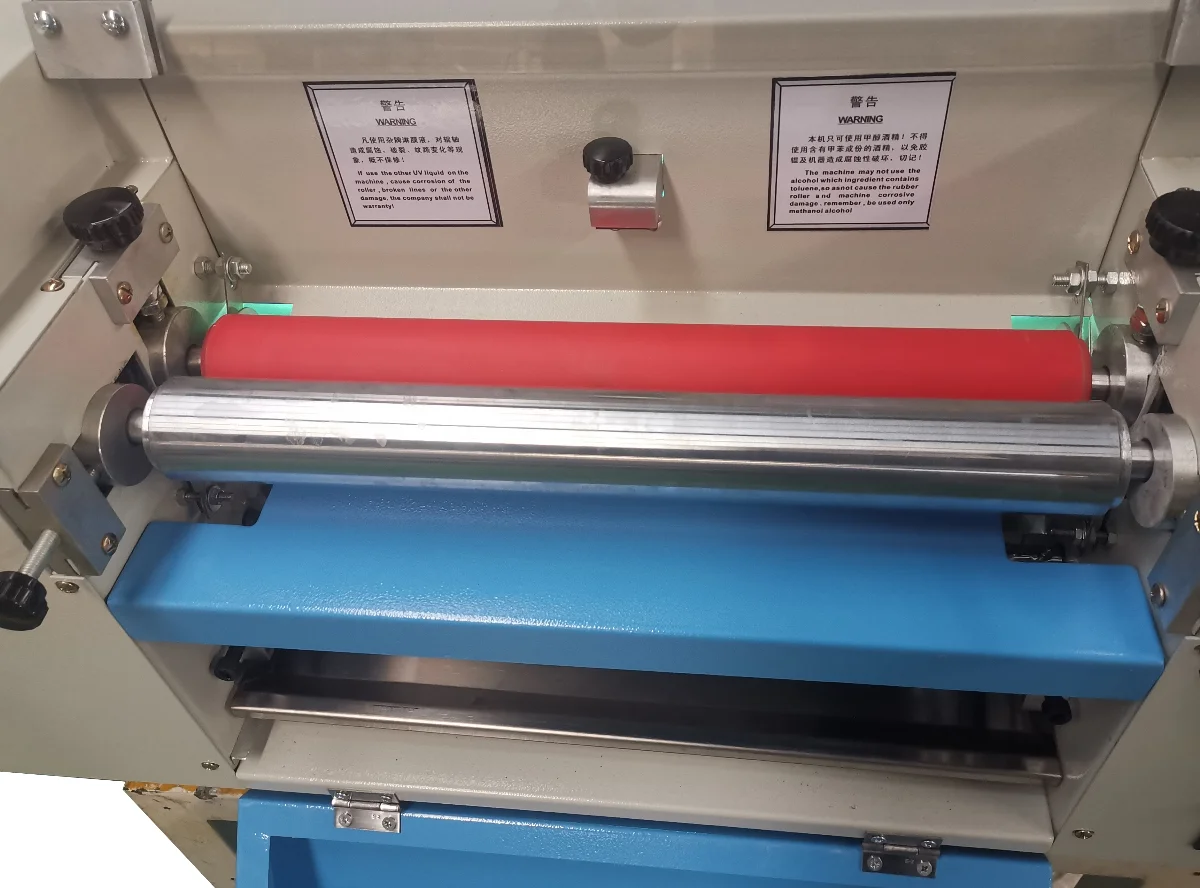 DOUBLE 100 Small Size Desktop Paper UV Coating Machine Digital Full Varnish Mini Uv Coater Table Top Desk