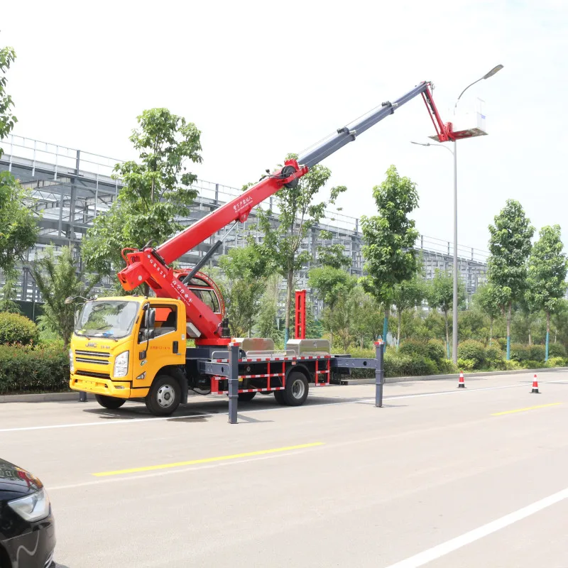 28 meters truck boom lifts articulated truck boom lift lifting machine