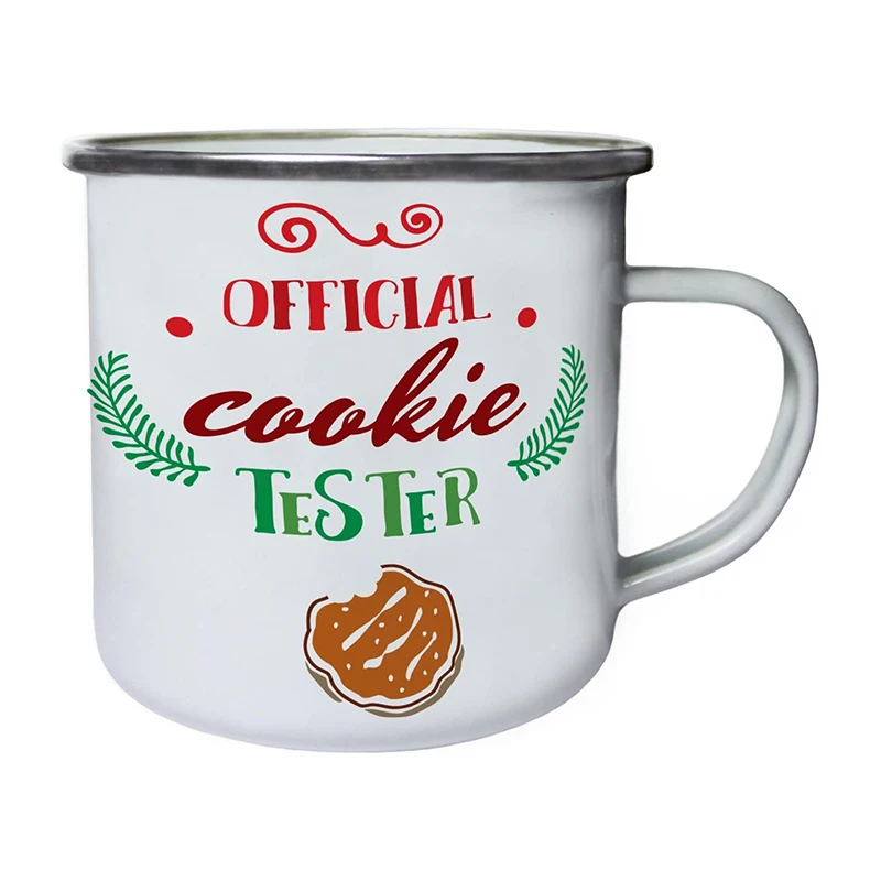 Japan Korea market OEM logo tall high 1L white color kitchen water milk coffee drinking Enamel measuring cup mug with scale