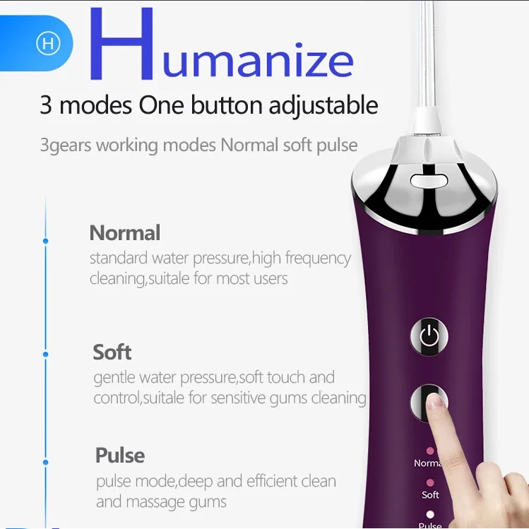 
Portable Oral Hygiene Oral Irrigator Dental Water Flosser Cleaning Machine 