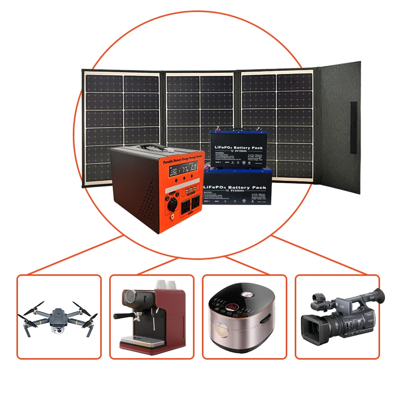 Portable 700w 1100w 1500w LFP  Battery for Solar Power System