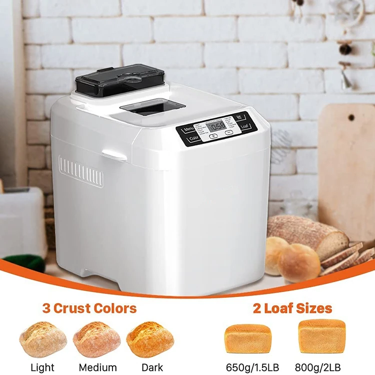 High Quality Bread Machine 2l 550w Multifunctional Insulation Quick Cake Home Bread Machine