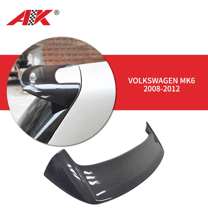 rear spoiler FOR volkswagen golf 6  part of car for  lip carbon fiber  auto body kit rear lip bumper  car accessories