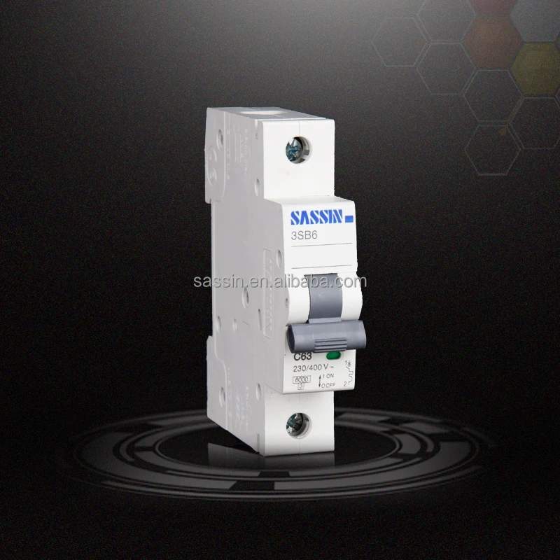 3SB6 63amp SASSIN 1P 2P 3P 4P 1 Pole prices china Mcb Type MCB